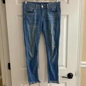 Rag & Bone Skinny Step-hem Jeans In Sunset Wash Size 26